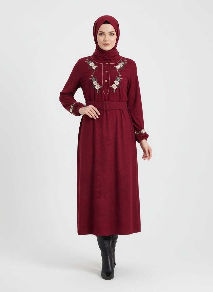 بابونه کمربند دار مخمل کبریتی